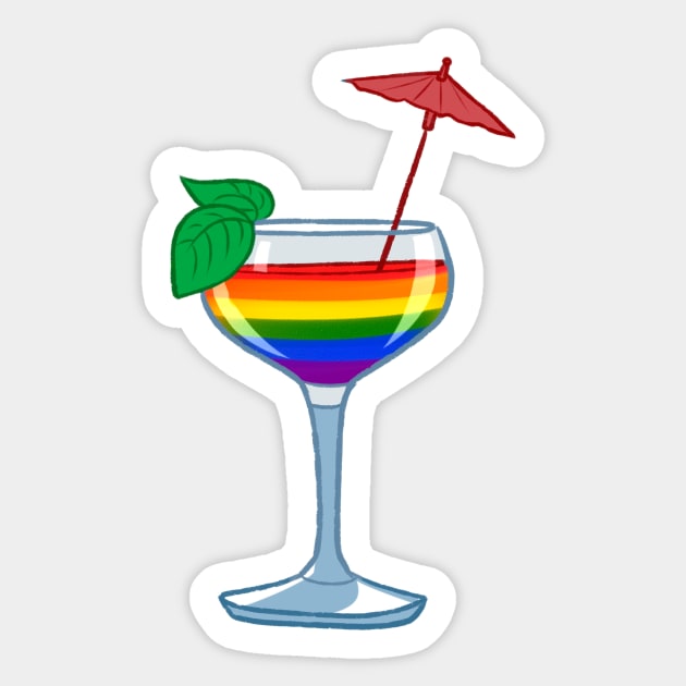 Gay cocktail #2 Sticker by gaypompeii